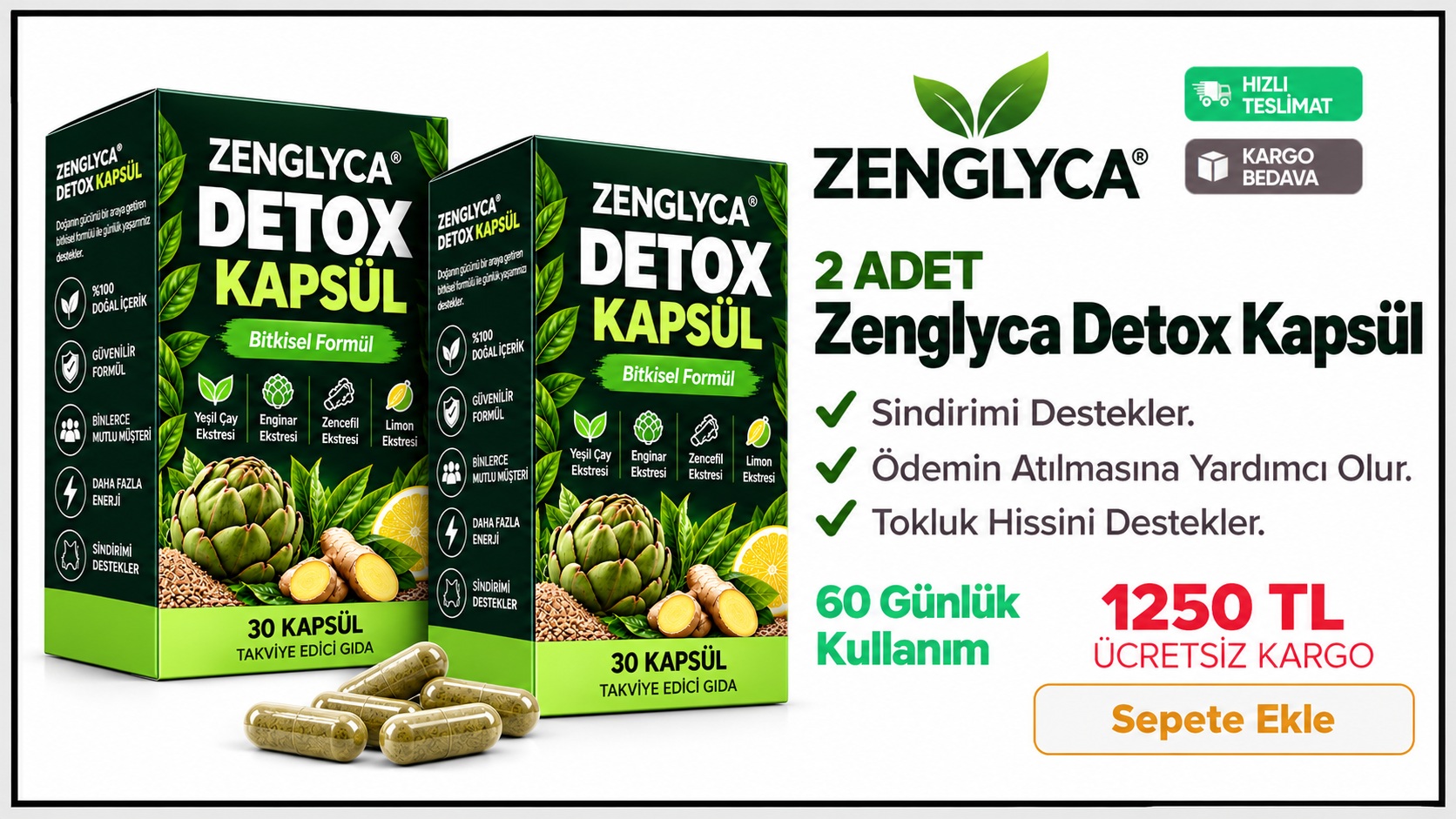 2 Adet Zenglyca Detoks