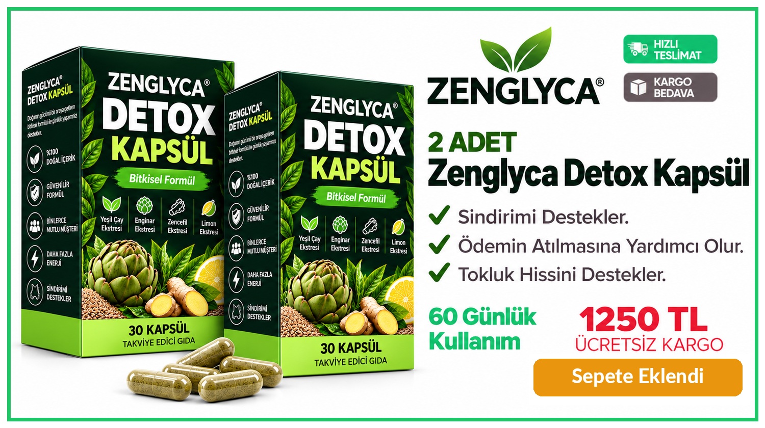 2 Adet Zenglyca Detoks seçildi