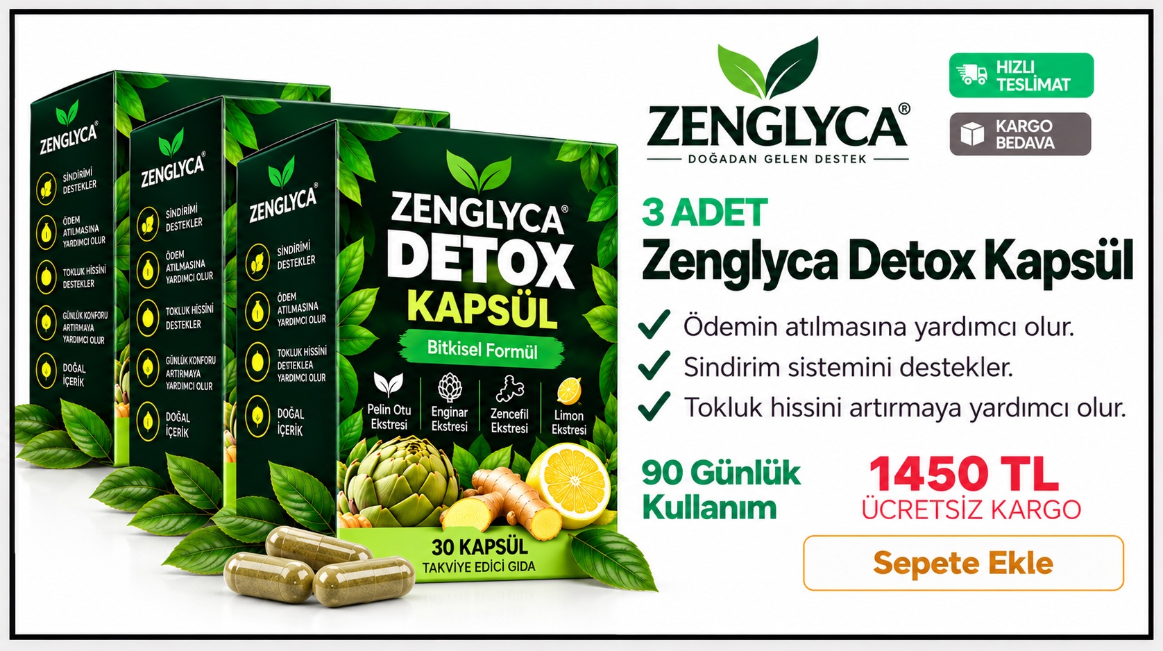 3 Adet Zenglyca Detoks